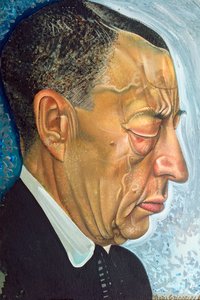 Sergey Rakhmaninov（1873-1943）1930年的肖像（纸板上的蛋彩画）